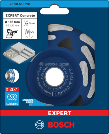 Bosch EXPERT betooni teemantlihvimispea nurklihvijatele.